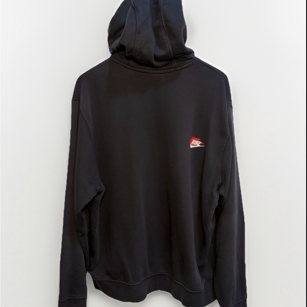 Nike Black Hoodie XL Multicolor Swoosh - Picture 3 of 7